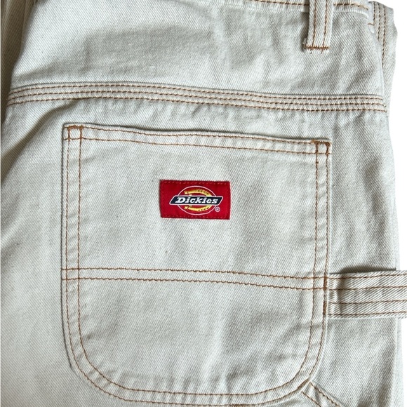 Dickies Women's Denim Cargo Cream Jeans 7 28 - Picture 8 of 16